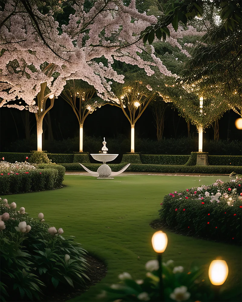 Avani The Venue Bengaluru premium wedding and event venue with beautifully lit outdoor garden